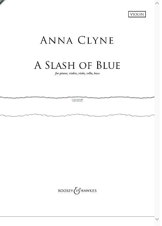a slash of blue piano quintet anna clyne