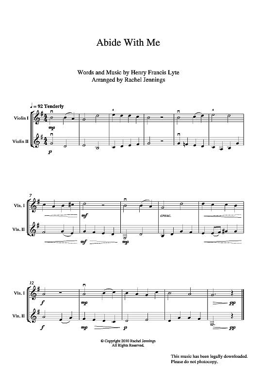 abide with me duett 2 st. william h. monk