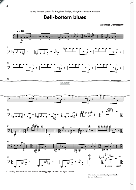 BellBottom Blues Klavier & Melodieinstr. PDF Noten von Michael