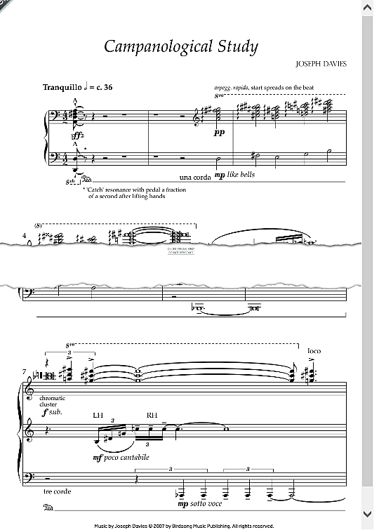 campanological study trio klavier & 2 st. joseph davies