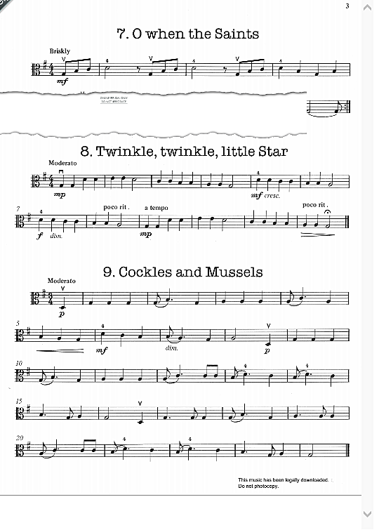 Cockles And Mussels Klavier & Melodieinstr. PDF Noten von Traditional