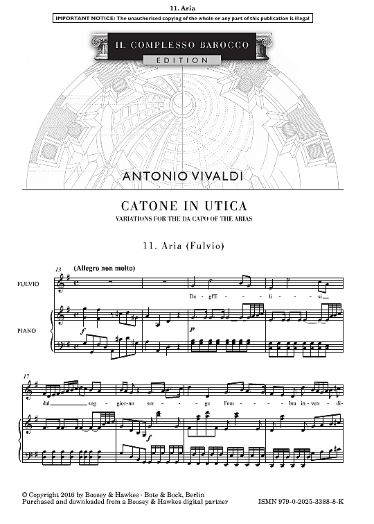 degl'elisi dal soggiorno (from catone in utica) klavier & gesang antonio vivaldi