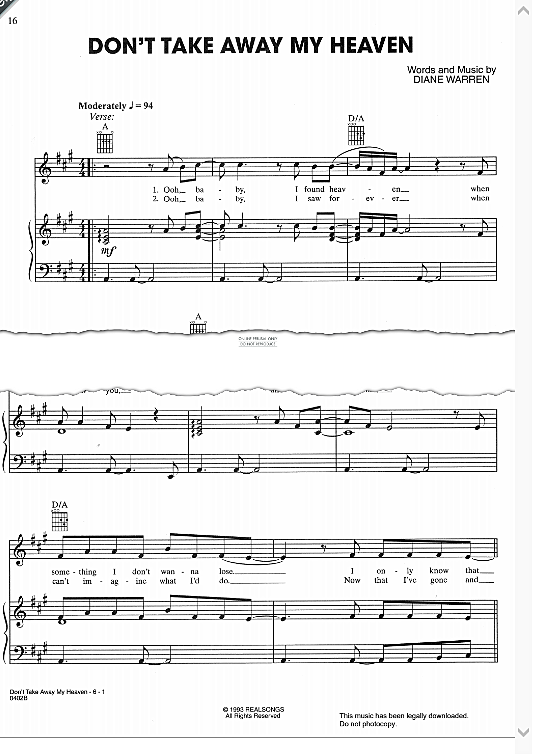 Don t Take Away My Heaven