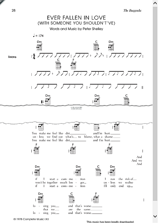 Ever Fallen In Love With Someone You Shouldn t ve Ukulele Chord