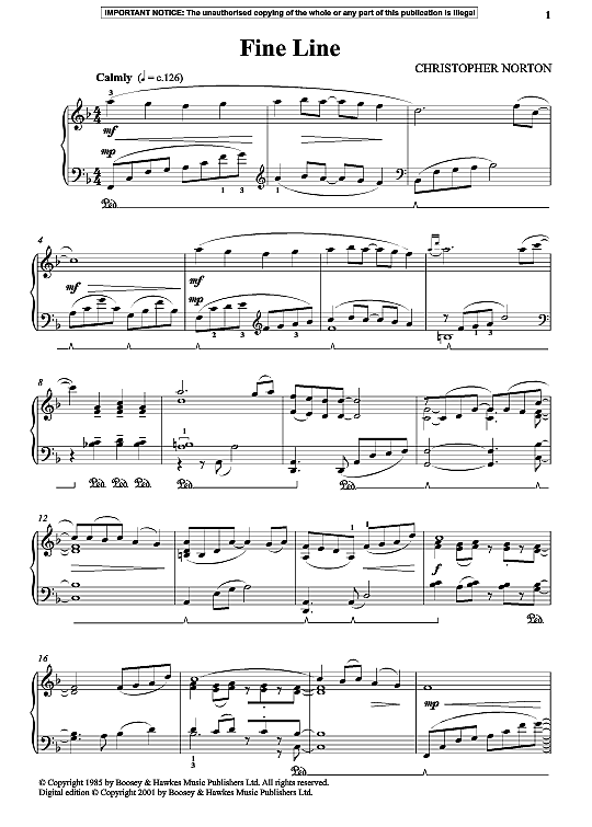 fine line klavier solo christopher norton
