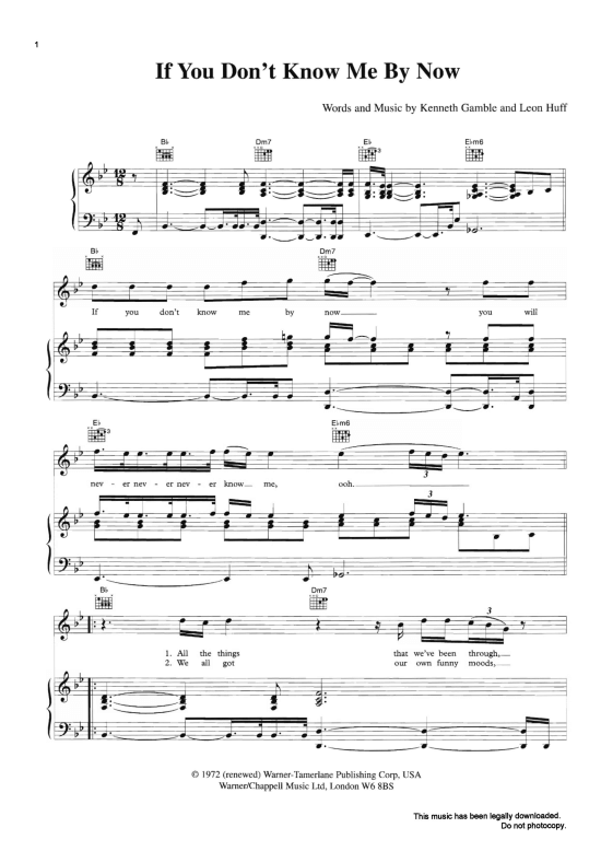 If You Don T Know Me By Now übersetzung