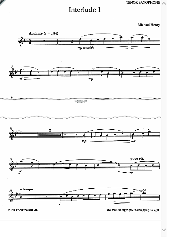 interlude 1 klavier & melodieinstr. michael henry
