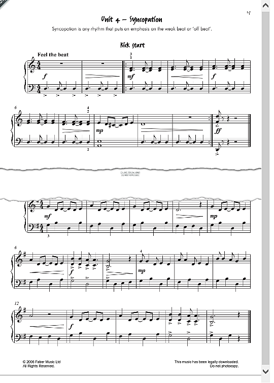 Kick Start Klavier Solo PDF Noten von Pam Wedgwood in C Dur fbd47923