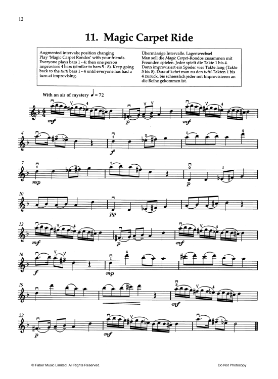 Magic Carpet Ride Solo 1 St. PDF Noten von Mary Cohen in fbd2042