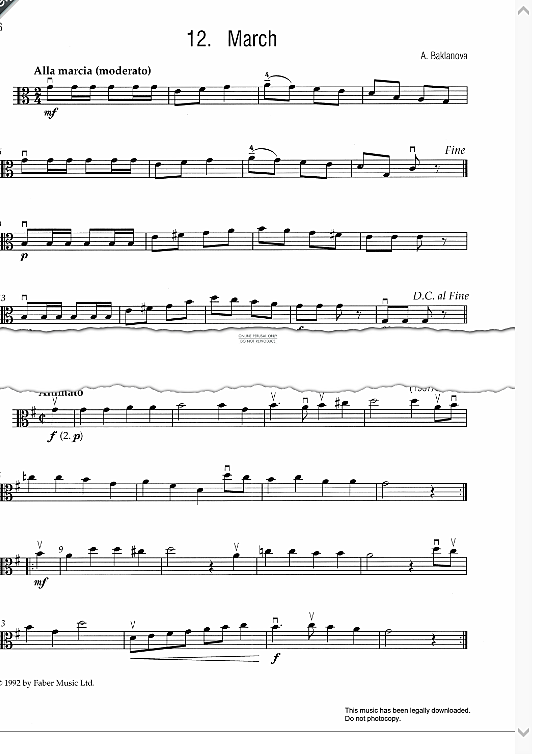march klavier & melodieinstr. a baklanova