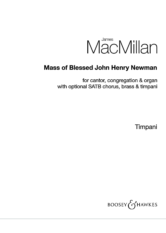 mass of blessed john henry newman percussion james macmillan