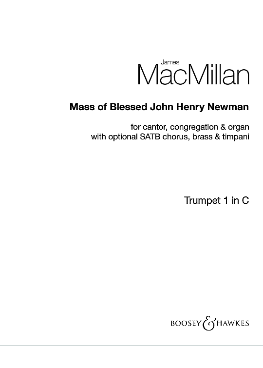 mass of blessed john henry newman flexible ensemble einzelstimmen james macmillan
