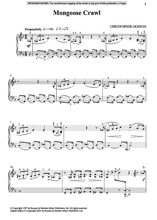 mongoose crawl klavier solo christopher norton