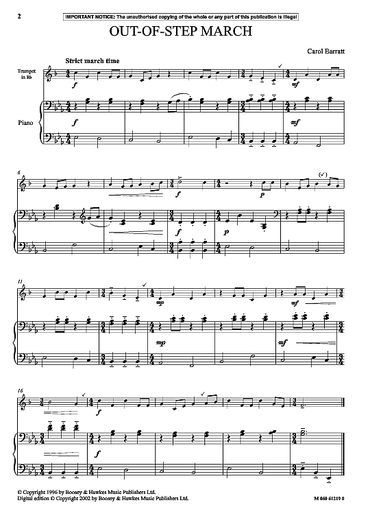 out of step march klavier & melodieinstr. carol barratt