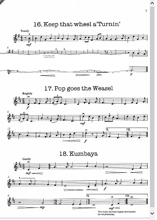 pop goes the weasel klavier & melodieinstr. traditional