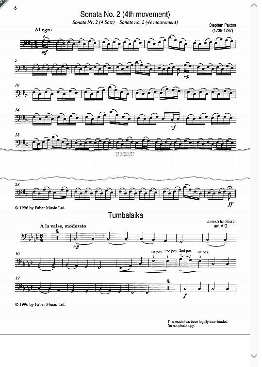 sonata no.2 fourth movement klavier & melodieinstr. stephen paxton