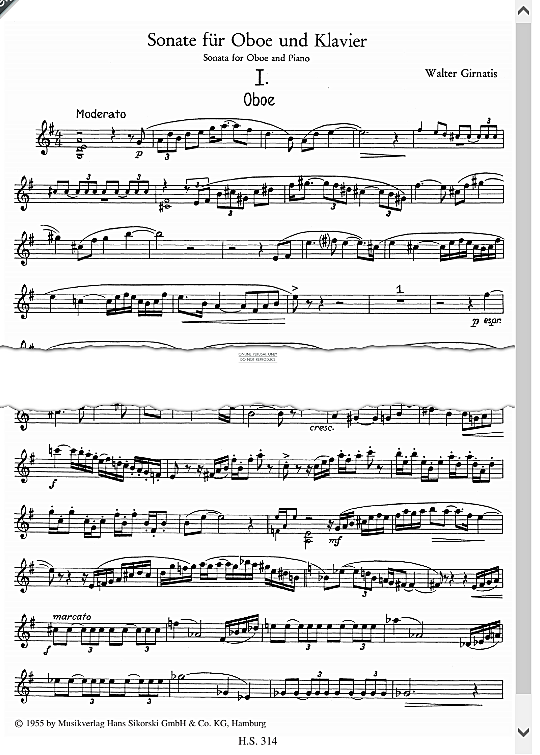 sonata instrumental parts walter girnatis