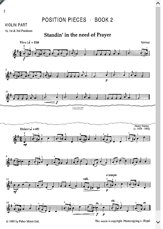 standin in the need of prayer klavier & melodieinstr. traditional