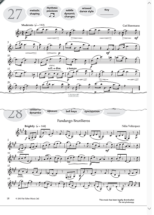 Study No.27 Moderato from More Graded Studies For Book One