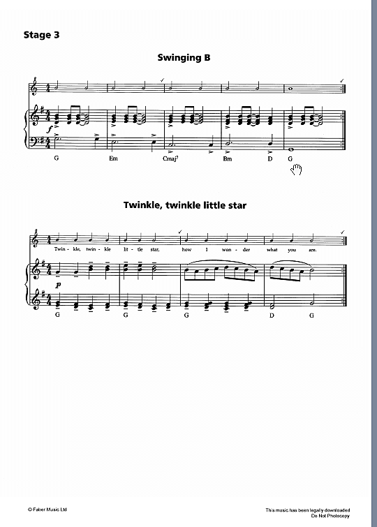 Twinkle twinkle little star on sale noten klavier