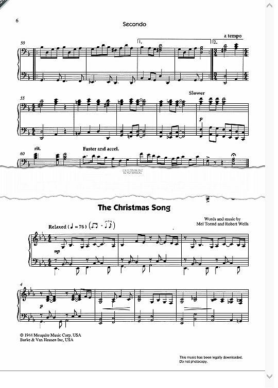 The Christmas Song Merry Christmas To You 