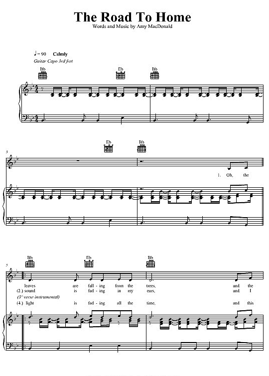 The Road To Home Klavier, Gesang & Gitarre PDF Noten von Amy Macdonald in fbd3352 The Road To Home Klavier, Gesang & Gitarre PDF Noten von Amy Macdonald in fbd3352