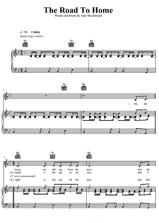 the road to home klavier gesang & gitarre amy macdonald