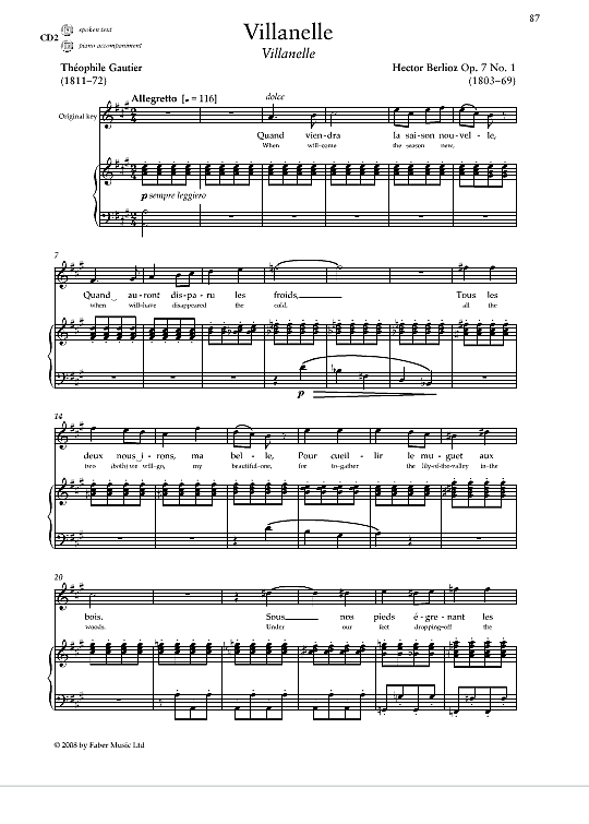 villanelle op.7 no.1 klavier & gesang hector berlioz