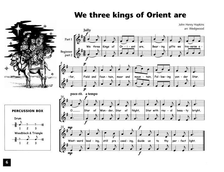 we three kings duett 2 st. john henry hopkins jr