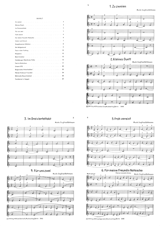 Akkordeon im Duett (Akkordeon) von 19 leicht gesetzte Titel