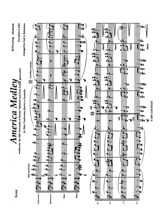 American Medley (Tuba Quartett EETT) (Quartett (Tuba)) von Traditional