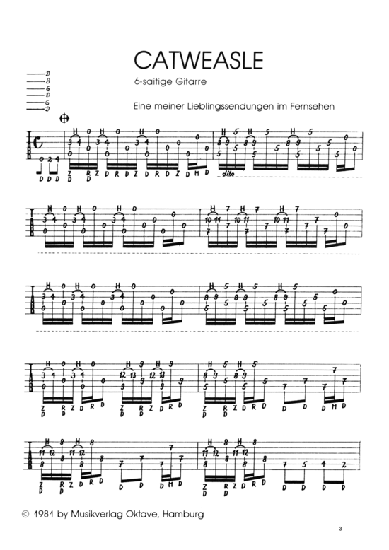 Catweasle (Gitarre Solo) (Gitarre) von Vic Abram (engl. Folk-Gitarrist)