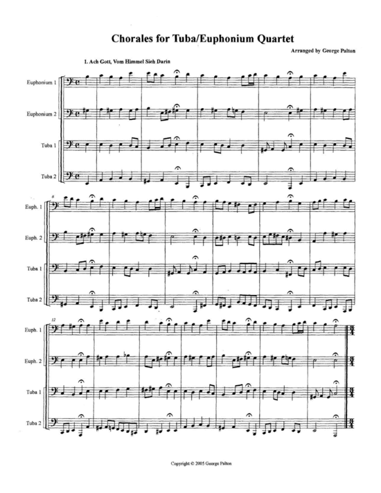 Chorales (Tuba Quartett EETT) (Quartett (Tuba)) von George Palton