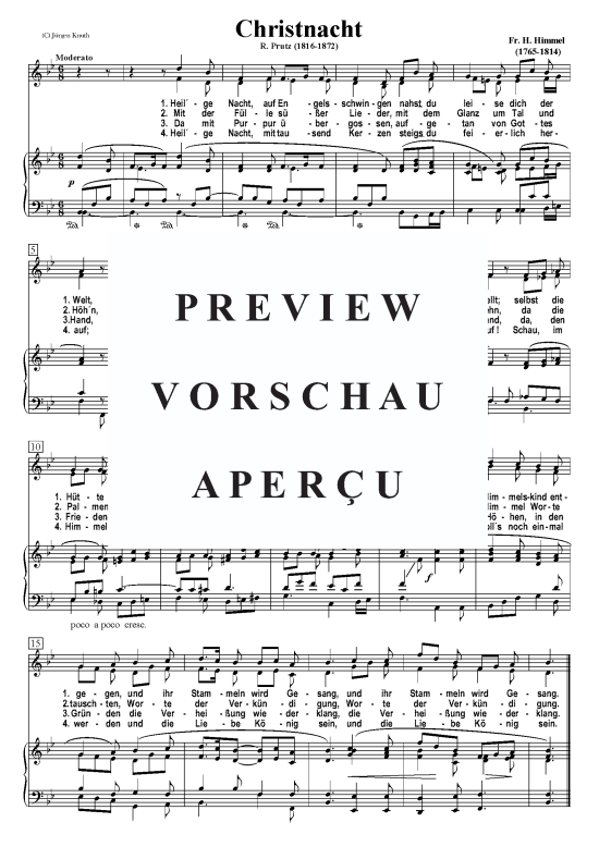 Christnacht (Klavier + Gesang) (Klavier  Gesang) von Friedrich-Heinrich Himmel
