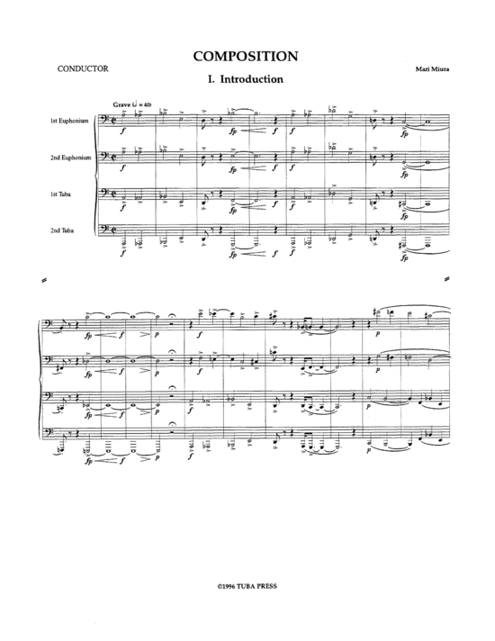 Composition (Tuba Quartett EETT) (Quartett (Tuba)) von Mari Miura