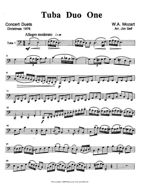 Concert Duets Vol. 1 (Tuba Duett) (Duett (Tuba)) von Jim Self
