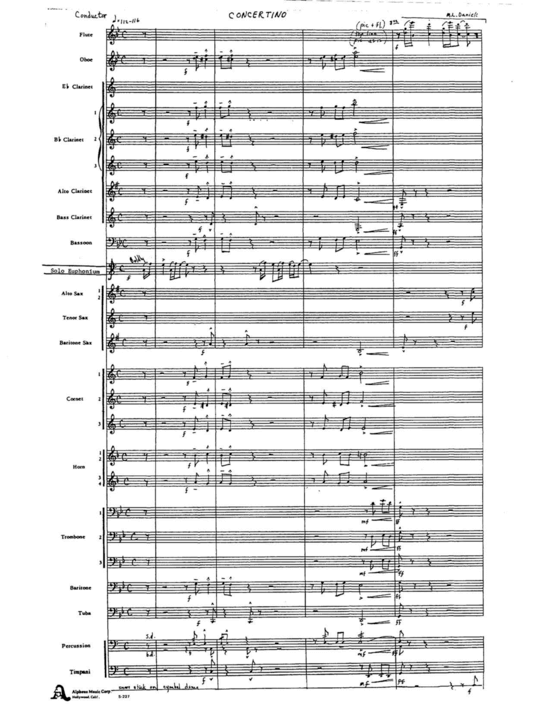 Concertino (Blasorchester) (Blasorchester) von M. L. Daniels