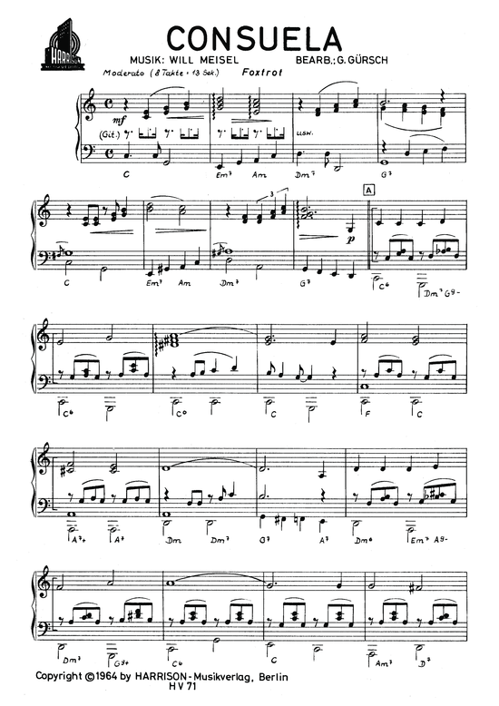 Consuela (Klavier Solo) (Klavier Solo) von Foxtrott