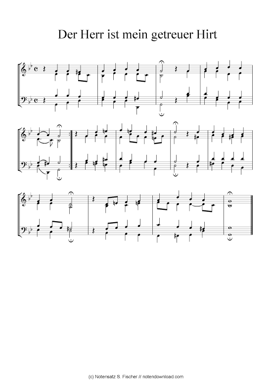 Der Herr ist mein getreuer Hirt (Klavier Solo) (Klavier Solo) von Johann Ch. G. Stade (Hrsgb.) 1830