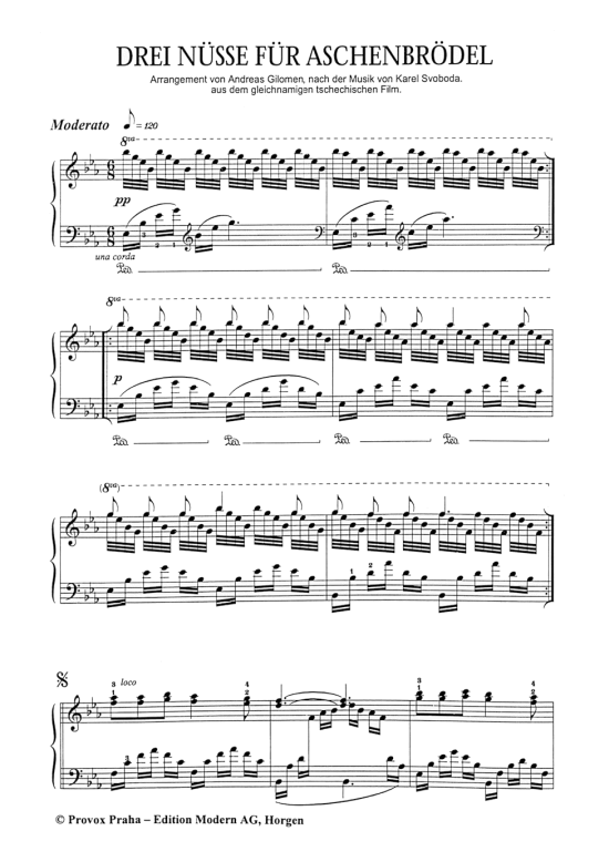 Drei N sse f r Aschenbr del (Klavier Solo) (Klavier Solo) von Karel Svoboda (Filmmusik)