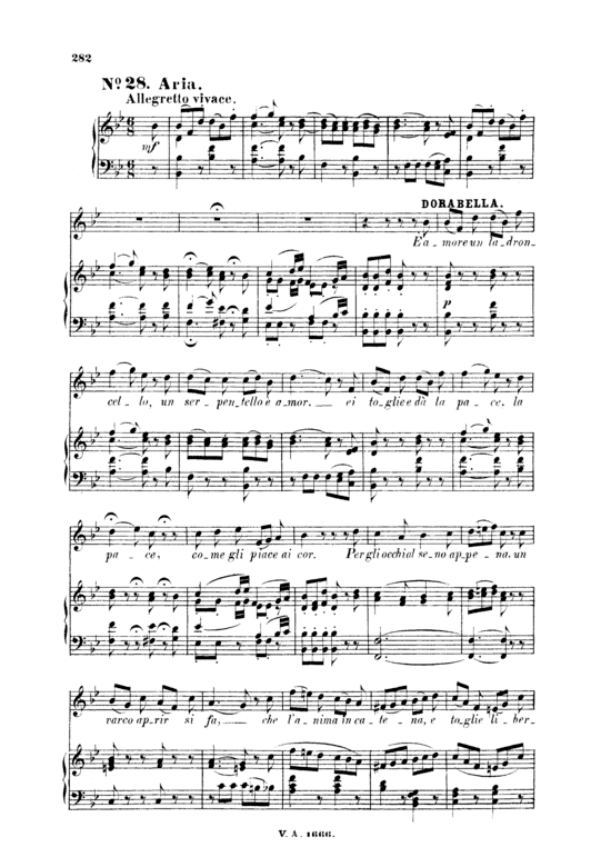 E amore un ladroncello (Klavier + Mezzo Alt Solo) (Klavier  Alt) von W. A. Mozart (K.588)