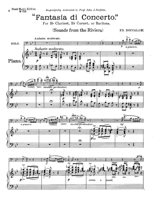 Fantasia di Concerto (Euphonium Bariton + Klavier) (Klavier  Euphonium) von Eduardo Boccalari