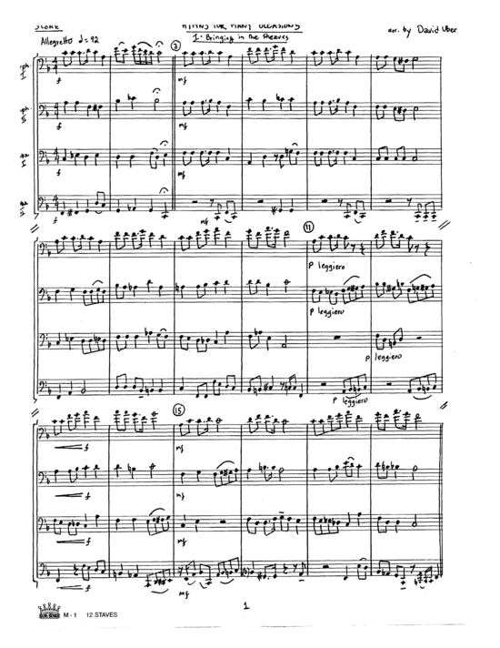 Geistliche Chor auml le f uuml r viele Anl auml sse (Tuba Quartett EETT) (Quartett (Tuba)) von David Uber (arr.)