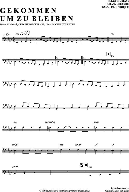 Wir Sind Helden Gekommen Um Zu Bleiben www.notendownload.com