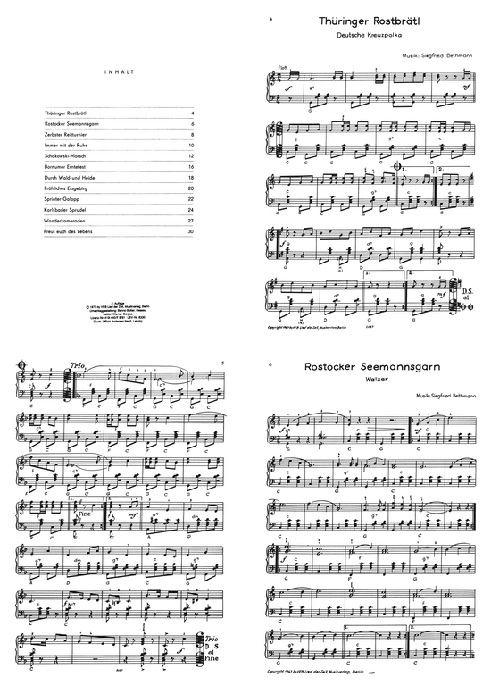 Haideburger Akkordeonkl auml nge (Akkordeon) (Akkordeon) von Siegfried Bethmann (12 leicht gesetzte St uuml cke)
