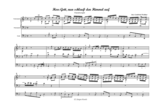 Herr Gott nun schleu den Himmel auf (Orgel Solo) (Orgel Solo) von Joh.-Gottfried Walther