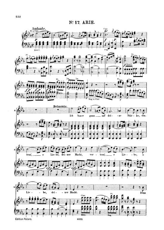 Ich baue ganz auf deine St rke (Klavier + Tenor Solo) (Klavier  Tenor) von W. A. Mozart (K.384)