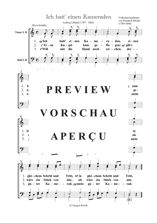 Ich hatt einen Kameraden (M nnerchor) (M nnerchor) von Friedrich Silcher