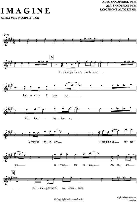 Imagine saxophone shop