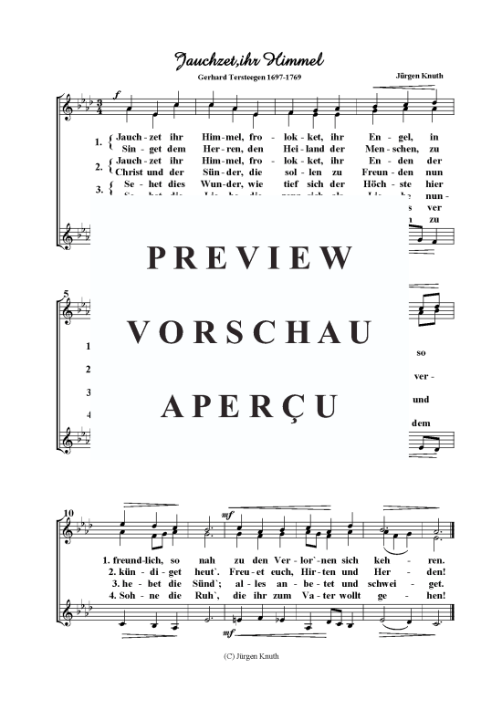 Jauchzet ihr Himmel (Frauenchor) (Frauenchor) von J rgen Knuth
